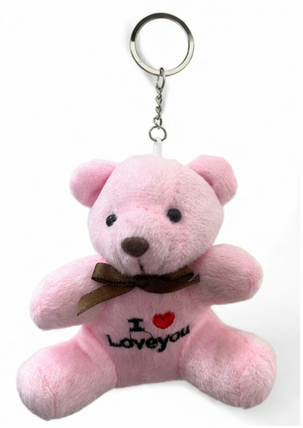 Cute Teddy Bear Keychain – Soft Plush Keyring for Bags, Keys & Gifts