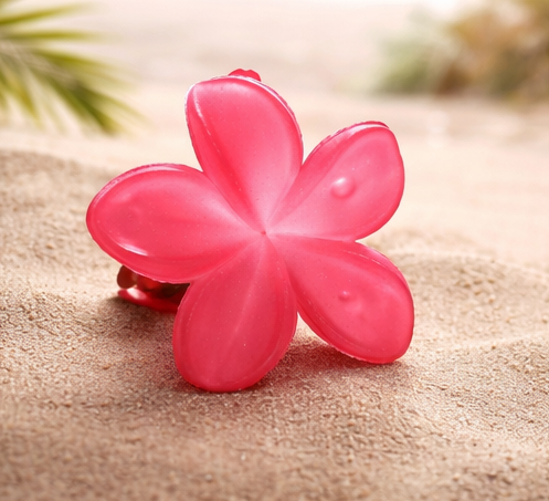 Cute Pink Flower Hair Clip – Stylish Floral Hair Accessory for Girls & Women